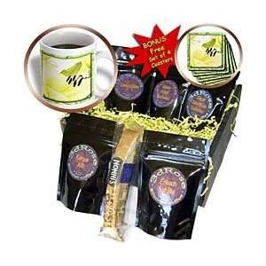     Painted White Daylily   Coffee Gift Baskets   Coffee Gift Basket