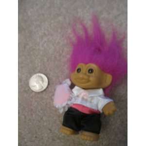  Russ Berrie Lover Troll, with Pink Hair Everything 