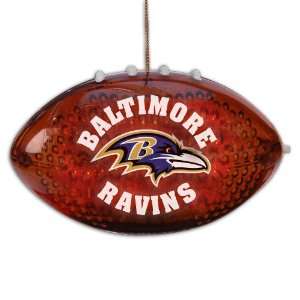   Ravens Light Up Football Shape Christmas Ornaments: Sports & Outdoors