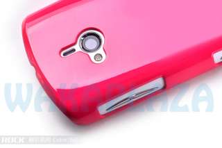 Glossy Hard Cover Case Screen Portector Sony Ericsson Live With 