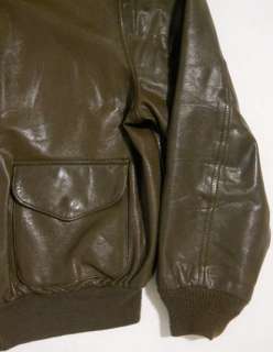 Vintage 90s COOPER Leather USAF Military A 2 TYPE Bomber FLIGHT Jacket 