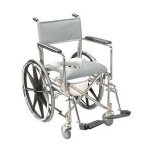   Rehab Shower Chair Commode with 24 Wheels: Health & Personal Care