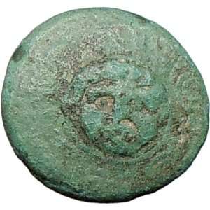 Macedonia 288BC Authentic Ancient Greek Coin Shield w Gorgons head 
