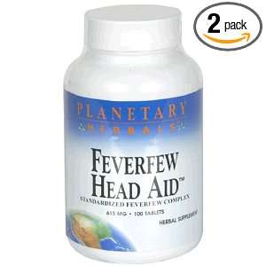  Planetary Herbals Feverfew Head Aid, 615 mg, Tablets, 100 