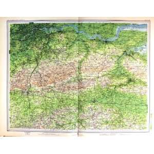   : 1903 Colour Map Chatham Tonbridge England Maidstone: Home & Kitchen