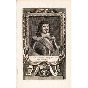  1721 Copper Engraving Portrait Odoardo Farnese Duke Parma 
