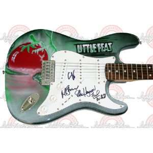  LITTLE FEAT Autographed Signed AIRBRUSH Guitar & PROOF 