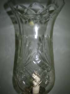 STUNNING & ULTRA RARE PAIR OF ANTIQUE CRYSTAL PRISM HURRICANE LAMPS 