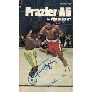  Joe Frazier Autographed Picture   Muhammad Ali & Book 
