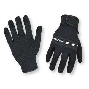  Value Brand Handler Plus Handler Glove,Hook/Loop,Blk,M,Pr 