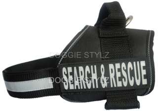 Dog Harness IN TRAINING reflective patches Assistance  