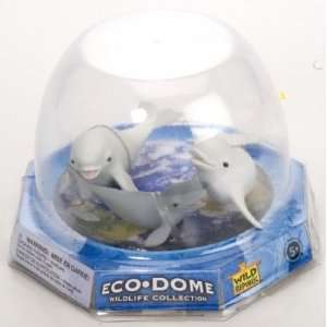  Eco Dome Beluga Family Realistic 3 piece Animal Figure 