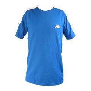  NEW Kappa Mens Sports T Shirt   White/Blue Sports 