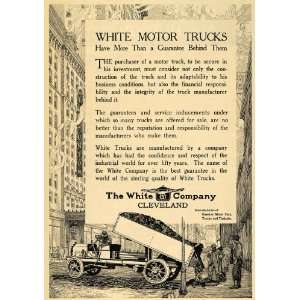  1912 Ad White Motor Company Cleveland Dump Trucks Taxis 