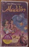 NEW WALT DISNEY CLASSIC ORIGINAL Aladdin VIDEO 1993 VHS 717951662033 