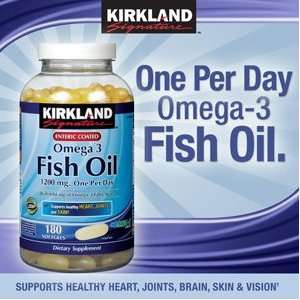   Omega 3 1200 MG Fish Oil, 684 MG of Omega 3 Fatty Acids, 180 softgels