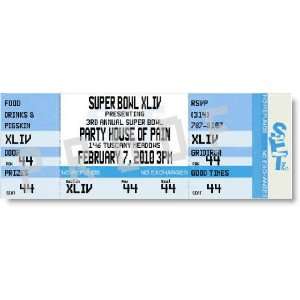  Cool Blue Superbowl Sports Ticket Invitations Everything 
