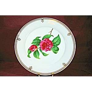 Baum Brothers Poinsettia Cake Plate with Server  Kitchen 