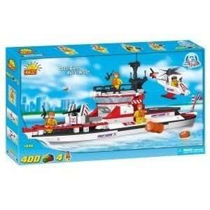  New! COBI Action Town Coast Guard Team Patrol Vessel 400 