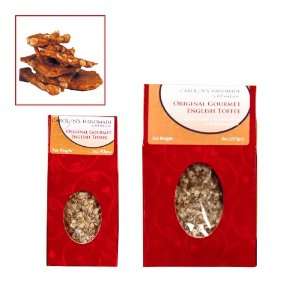 Gourmet Peanut Brittle Red Rooftop Gift Box 8oz.  Grocery 