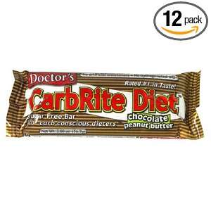 Doctors Carbrite Peanut Butter Bar, 2 Ounces (Pack of 12)  