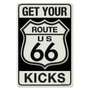  Get Your Kicks Route 66 Metal Sign