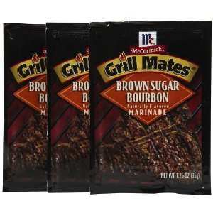 McCormick Grill Mates Brown Sugar Bourbon Marinade, 1.25 oz, 3 pk