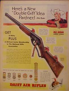 1951 Red Ryder Daisy BB Gun Toy Western Air Rifle Cowboy 1000 Shot 