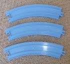 Tomy Thomas the Train 3 Pieces of 7 Blue Curved Track 1998 EUC