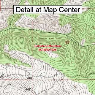 USGS Topographic Quadrangle Map   Goldstone Mountain, Idaho (Folded 
