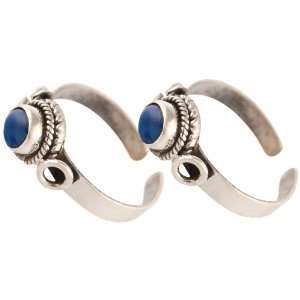  Lapis Lazuli Toe Rings (Price Per Pair)   Sterling Silver 