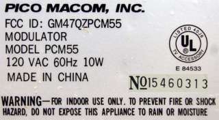 Pico Macom PCM55 Audio and Video Modulator  