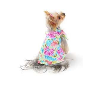 PUPUMER Aloha Dress Summer Hawaii Floral Dog Clothes  
