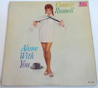 RARE sexy jazz vocal LP CONNIE RUSSELL Alone With You, cheesecake 