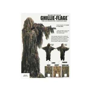  Ghillie Flage Suit Timber Size Medium Large Sports 