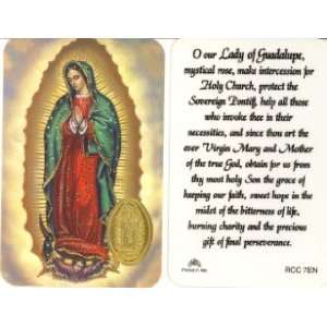  Our Lady of Guadalupe Prayer Card (RCC 7E): Everything 