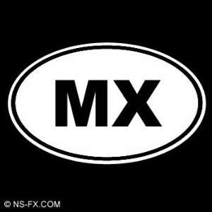  MX   Mexico   Country Code Vinyl Decal Sticker  Vinyl 