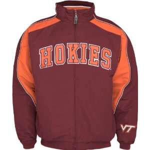 Virginia Tech Hokies 2010 Element Full Zip Jacket: Sports 