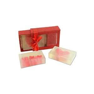 Organic glycerin soaps, Red Love (set of 3)  Kitchen 