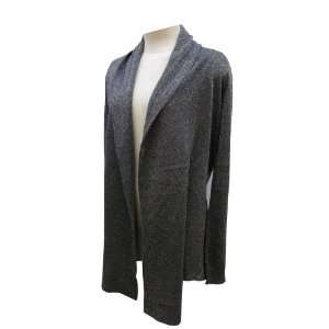  Red Collection Gunmetal Silver Long Sleeve Cardigan, Small 