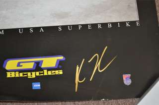 GT Team USA 96 track bike poster signed by Chris Carmichael RARE 