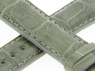 BRAND NEW Genuine Michele 18mm Gray Alligator Watch Band Strap  