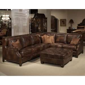  Marlow Leather Living Room Sectional Sofa Furniture 