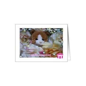  Baby Shower Pink Kitty Toy Roses Card Health & Personal 