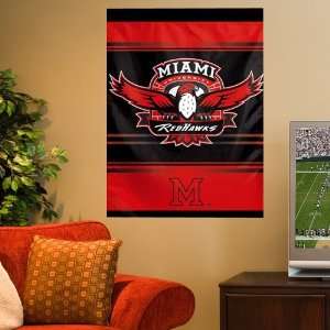  Miami University RedHawks 27 x 37 Vertical Banner Flag 