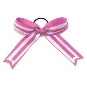  Alleson Cheerleaders Pink Hype Hair Bows PI/WH/PI   PINK 