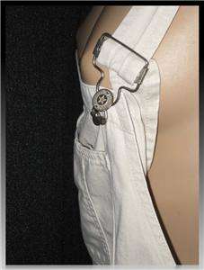 Vtg 80s one piece OVERALLS Suspender SHORTS ROMPER onesie BIB playsuit 