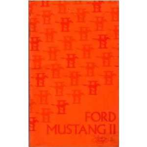  1975 FORD MUSTANG Owners Manual User Guide Automotive