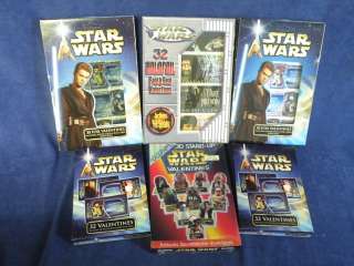 Star Wars Valentines Card Lot 6 Boxes 184 Cards NIP  