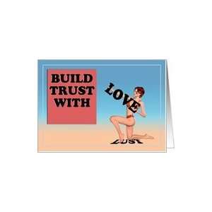  Build Trust with Love, Blank Card Card Health & Personal 